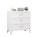 Ckzbx Metal Dresser Under Desk Metal Filing Cabinets, 34.25" H Drawer Chests of Drawers for Office, Garage (3 Drawers White 31.5inch Wide)