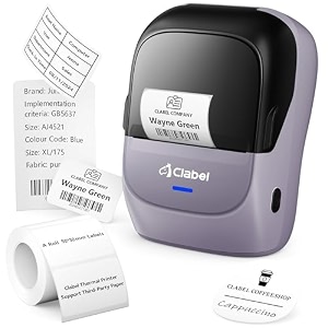 clabel 221b 234 bluetooth thermal label maker printer for small business