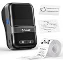CLABEL Label Maker Machine with Tape, 221B Thermal Bluetooth Label Printer 2 Inch Portable Barcode Inkless Sticker for Small Business, Retail Office,Office, Home, Came with 1 Roll Label