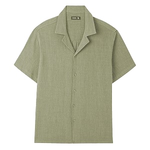 Mens Drop Shoulder Collar Neck Shirt