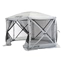 CLAM Escape Screen Tent | 11.5 Ft Pop Up Gazebo - Gray 6-Person Shelter