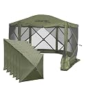 CLAM Green Escape Shelter with Wind Panels