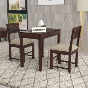 clanecraft solid sheesham wood two seater dining set for dining room hotel  solid wood 2 seater dining set