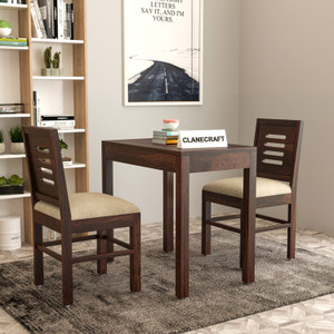 clanecraft solid sheesham wood two seater dining set for dining room hotel  solid wood 2 seater dining set