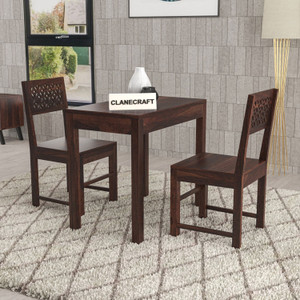 clanecraft solid sheesham wood two seater dining set for dining room hotel  solid wood 2 seater dining set