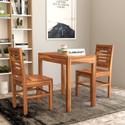CLANECRAFT Solid Sheesham Wood Two Seater Dining Set For Dining Room/ Restaurant/ Kitchen | Solid Wood 2 Seater Dining Set