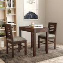 CLANECRAFT Solid Sheesham Wood Two Seater Dining Set For Dining Room/ Hotel | Solid Wood 2 Seater Dining Set