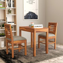 CLANECRAFT Solid Sheesham Wood Two Seater Dining Set For Dining Room/ Hotel | Solid Wood 2 Seater Dining Set
