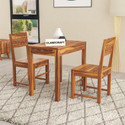 CLANECRAFT Solid Sheesham Wood Two Seater Dining Set For Dining Room/ Hotel | Solid Wood 2 Seater Dining Set