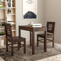 CLANECRAFT Solid Sheesham Wood Two Seater Dining Set For Dining Room/ Hotel | Solid Wood 2 Seater Dining Set