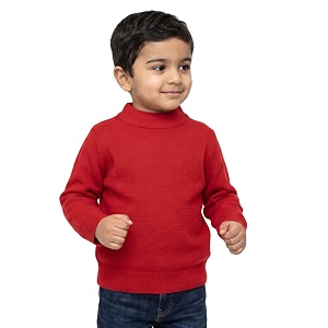 clap boys girls full sleeves round neck acrylic winter sweater woolen warm skivi