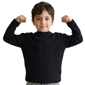 clap boys girls full sleeves round neck acrylic winter sweater woolen warm skivi