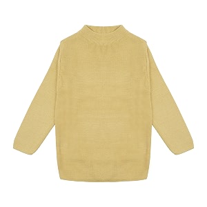 clap boys girls full sleeves round neck acrylic winter sweater woolen warm skivi 2 years - 3 years beige