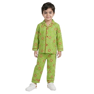 CLAP Kids Cotton Printed Full Sleeves Night