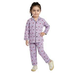 CLAP Kids Cotton Printed Full Sleeves Night