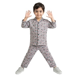CLAP Kids Cotton Printed Full Sleeves Night