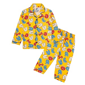 CLAP Kids Cotton Printed Full Sleeves Night