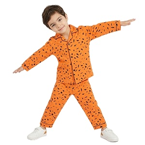CLAP Kids Cotton Printed Full Sleeves Night