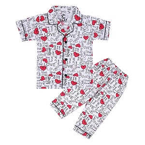 CLAP Kids Cotton Printed Half Sleeves Night