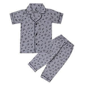 CLAP Kids Cotton Printed Half Sleeves Night