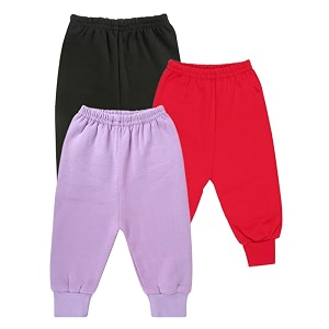 clap unisex baby winter warm pants kids fleece pajamas leggings combo set of 3