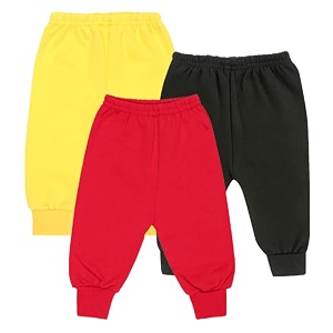 clap unisex baby winter warm pants kids fleece pajamas leggings combo set of 3