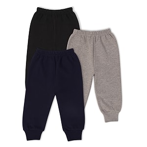 clap unisex baby winter warm pants kids fleece pajamas leggings combo set of 3