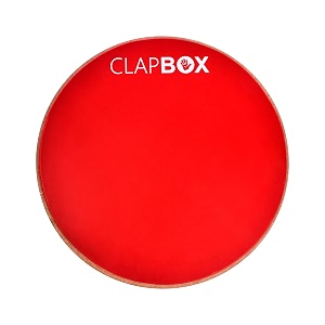 clapbox drum practice pad - 12 inches red cb-ppd practice pad only