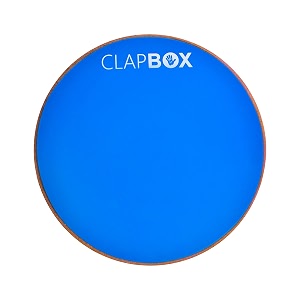 clapbox drum practice pad - 12 inches blue cb-ppd practice pad only