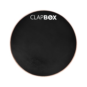 clapbox drum practice pad - 12 inches black cb-ppd practice pad only