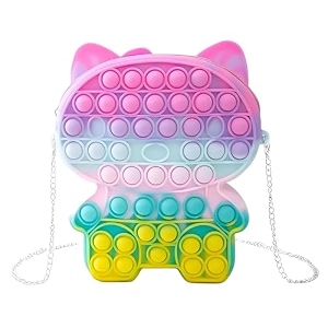 clapone 2 in 1 purse push popper bubbles sensory simple stationary bag poppet pencil case fidget toys big pouch multicolor
