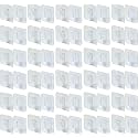 CLAPONE 30 Pack Double Sided Adhesive Wall Hooks Self-Adhesive Nail Free No Damage Multi-Purpose Hooks Clear Picture Hanging Sticky Wall Hooks for Bathroom Kitchen Office Hanging