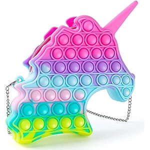 clapone 2 in 1 purse push popper bubbles sensory simple stationary bag poppet pencil case fidget toys big pouch multicolors