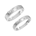 Clara 925 Sterling Silver Adjustable Couple Ring