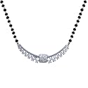 Clara 925 Silver Mangalsutra Tanmaniya Pendant with Chain Gift for Women