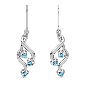 clara 925 sterling silver valentina pendant earring chain for women amp girls