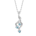 Clara 925 Sterling Silver Valentina Pendant Earring Chain for Women & Girls