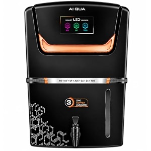 clareza aqua 2090 ro water purifier  iso certified  2000 tds  zinc copper alkaline  10 liter storage  ro  uv  zinc  copper  alkaline  tds control  best for home and office aqua ai