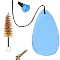 Clarinet Cleaning Kit, Juvaeny 2 Pack Durable Cleaning Swab Cloth & Mouthpiece Brush for Clarinet, Flute, Oboe, Saxophone, Inside Tube Wind Instrument Maintenance