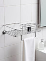 CLARIPLUS Bathroom Corner SS -1 ILVER Towel Holder