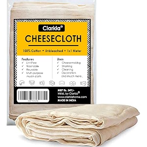1x1 meter cotton muslin cloth for kitchen or cheese cloth