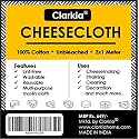 3x1 Meter Professional Muslin Cotton Strainer or Cheese Cloth Unbleached