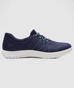 CLARKS Adella Stroll Dark Navy Casuals For