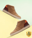 CLARKS CourtLite Hi Dark Tan Party Wear