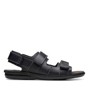 Clarks Mens 26148456 Black Outdoor Sandals