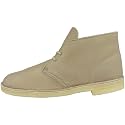 CLARKS Men's Desert Boot Chukka Boot, Black Leather, 13 M US