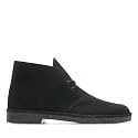 CLARKS Men's Desert Boot Chukka Boot, Black Leather, 13 M US