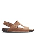 Clarks mens 26165191 Black Sandal