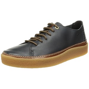 Clarks Mens Oakpark Low Tan Leather Boat