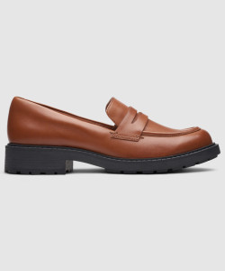 Clarks Orinoco2 Penny Dark Tan Lea For